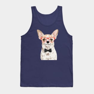 Hipster Chihuahua T-Shirt Tank Top